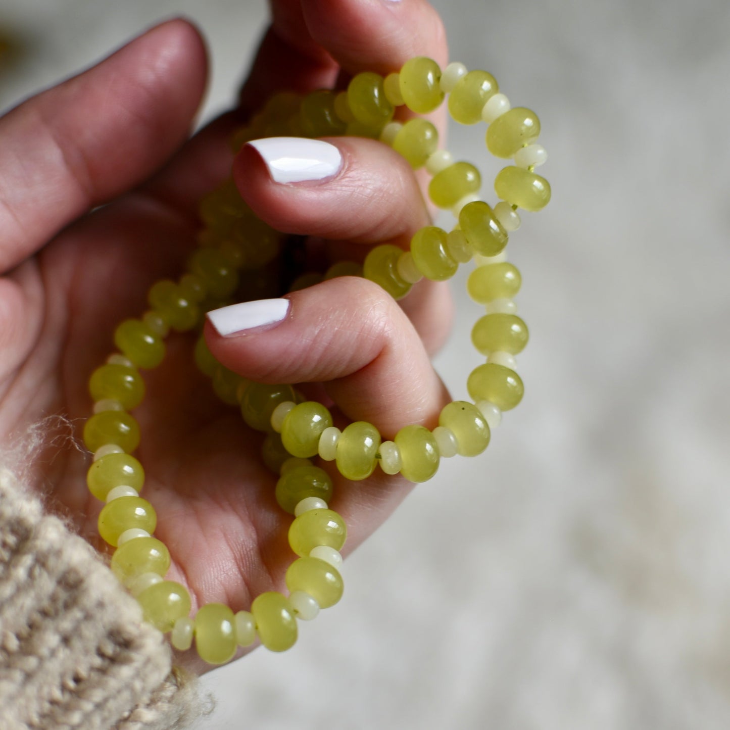 18" Key Lime Pie Necklace